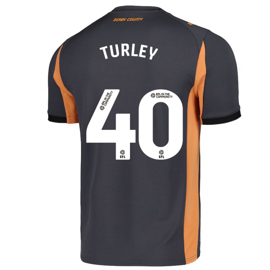 נשים כדורגל פרדי טורלי #40 אפור כתום שחור הרחק ג'רזי 2025/26