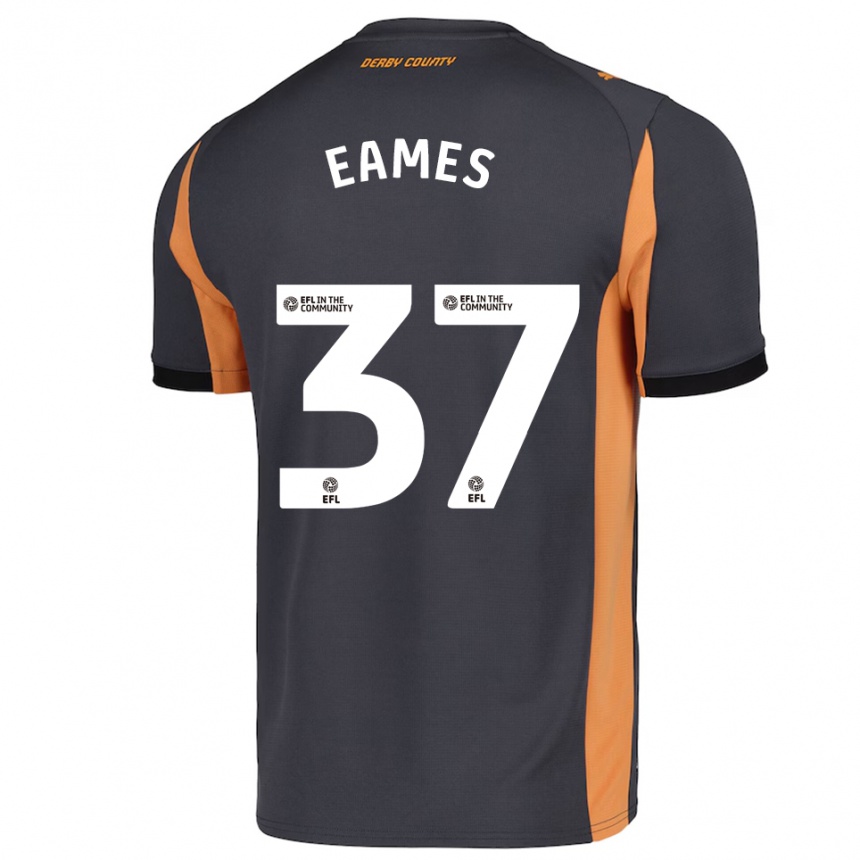 נשים כדורגל Owen Eames #37 אפור כתום שחור הרחק ג'רזי 2025/26