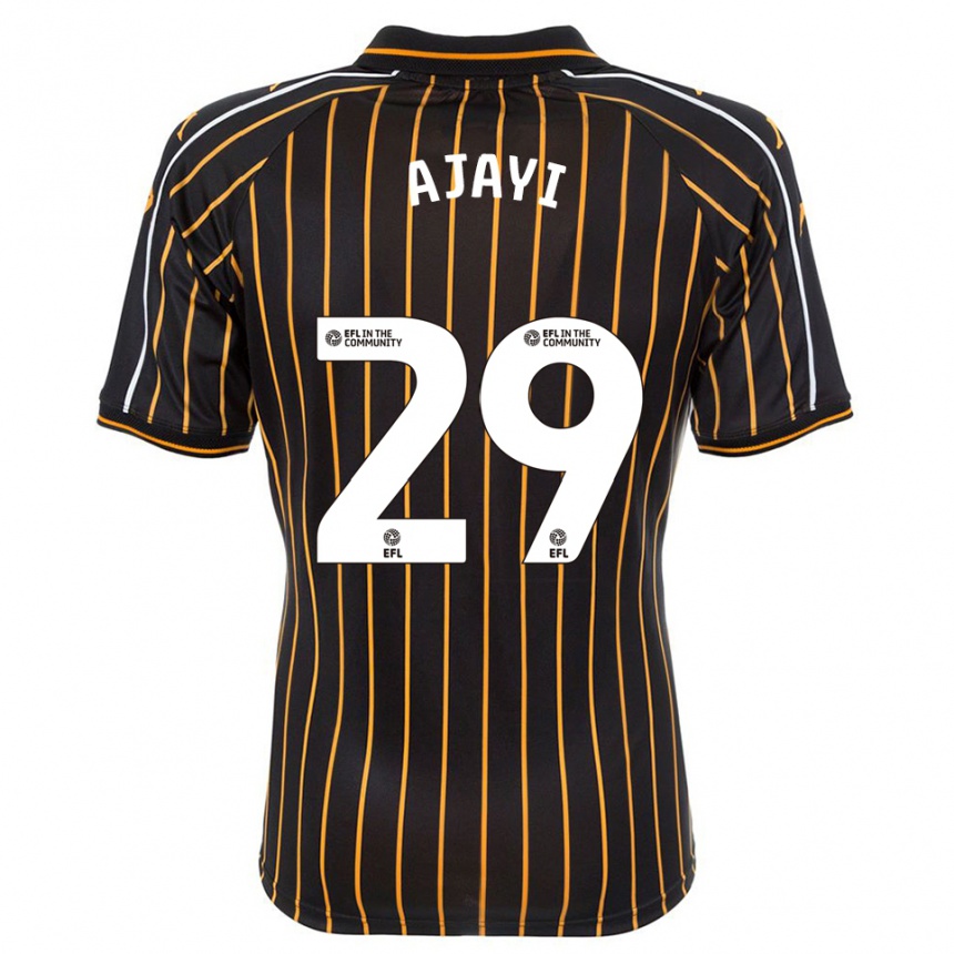 נשים כדורגל סמי אג'אי #29 לבן שחור הרחק ג'רזי 2025/26