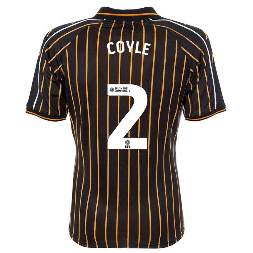 נשים כדורגל לואי קויל #2 לבן שחור הרחק ג'רזי 2025/26