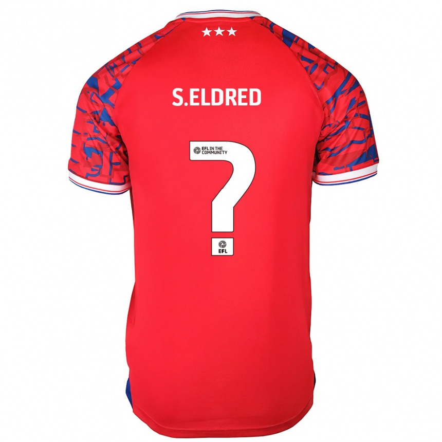 נשים כדורגל Sid Eldred #0 אדום כחול הרחק ג'רזי 2025/26