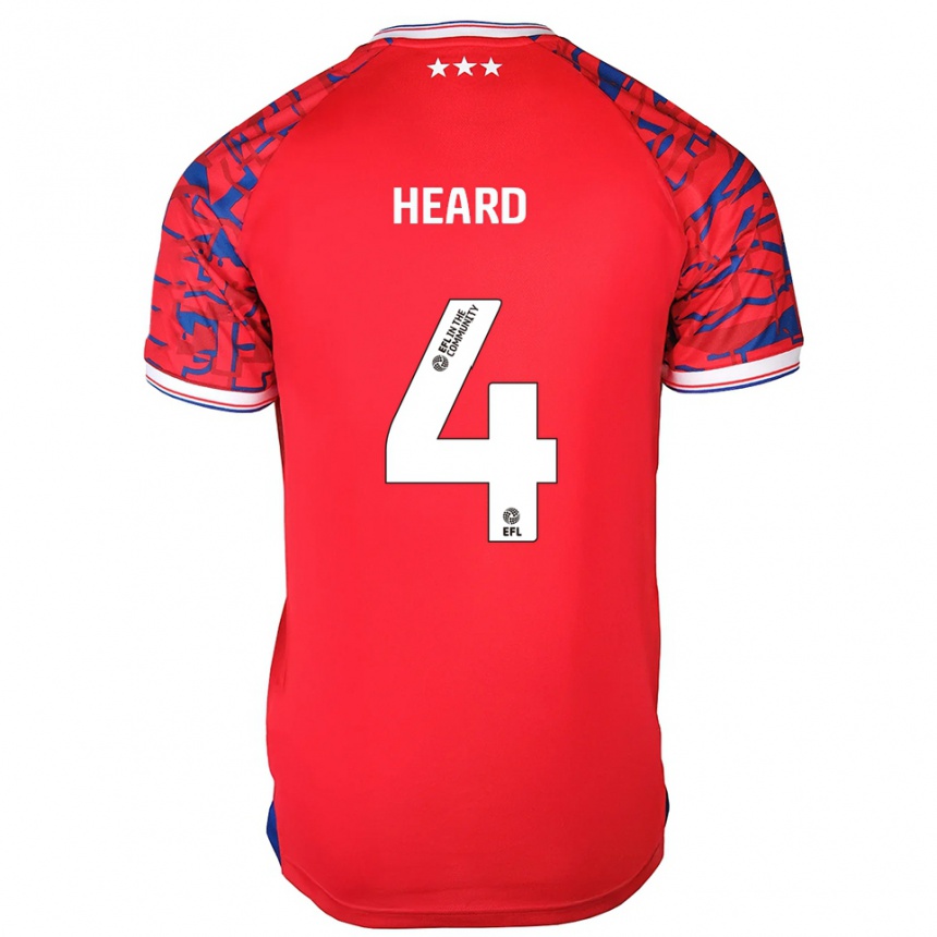 נשים כדורגל Fraser Heard #4 אדום כחול הרחק ג'רזי 2025/26