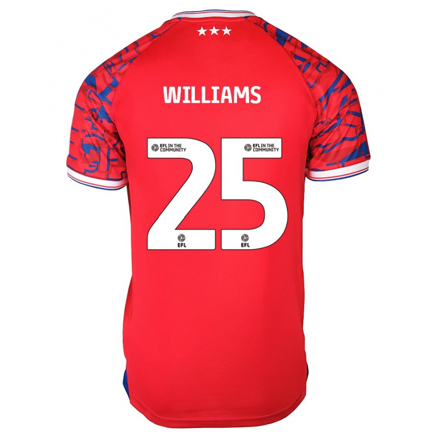 נשים כדורגל Erin Williams #25 אדום כחול הרחק ג'רזי 2025/26