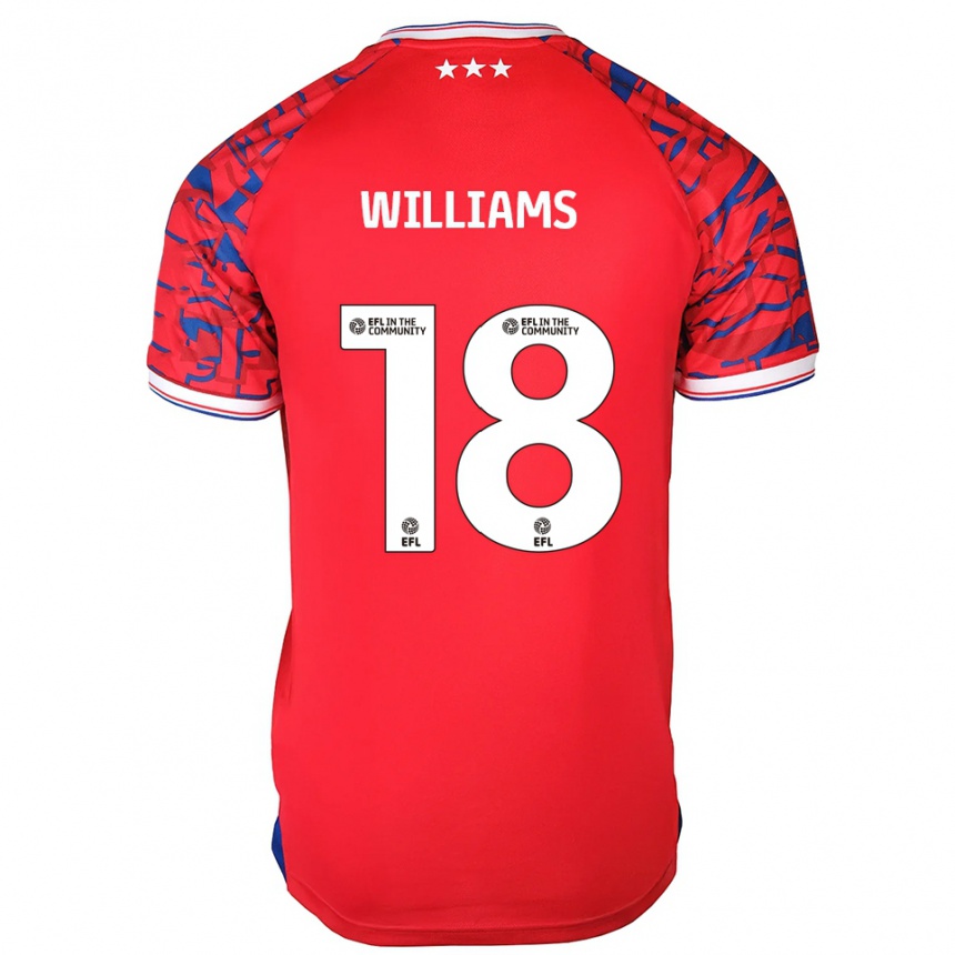 נשים כדורגל ברנדון ויליאמס #18 אדום כחול הרחק ג'רזי 2025/26