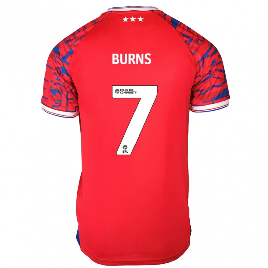 נשים כדורגל ווס ברנס #7 אדום כחול הרחק ג'רזי 2025/26