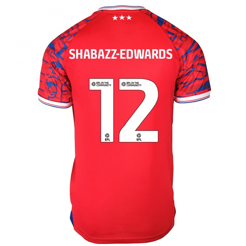 נשים כדורגל Walker Shabazz-Edwards #12 אדום כחול הרחק ג'רזי 2025/26