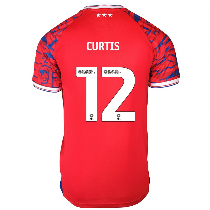 נשים כדורגל הנרי קרטיס #12 אדום כחול הרחק ג'רזי 2025/26