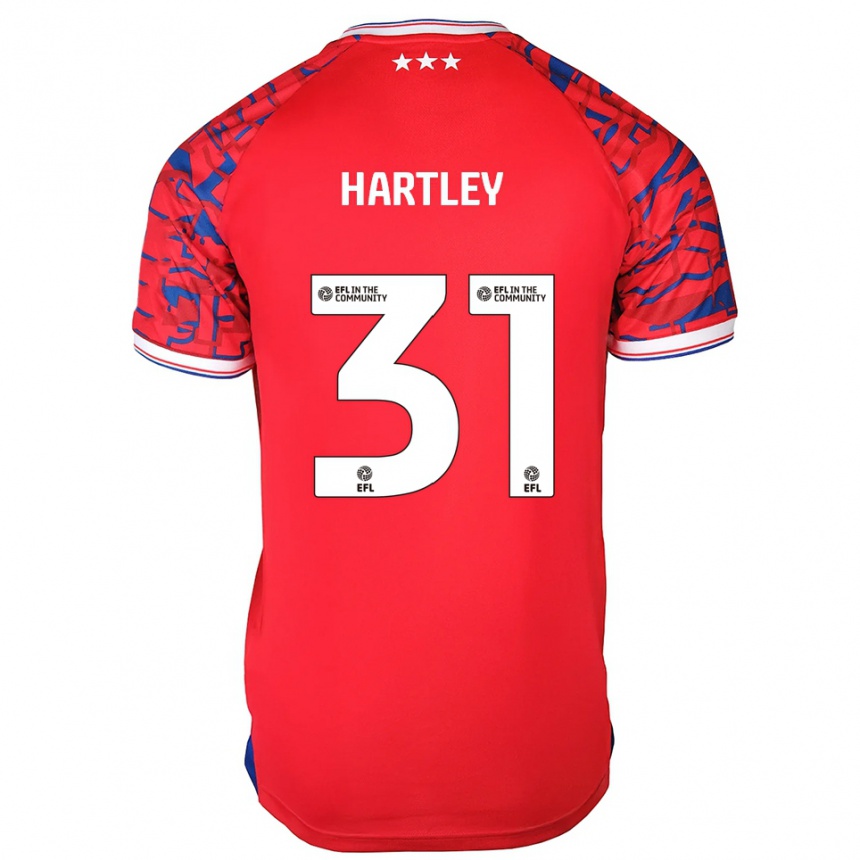 נשים כדורגל Laura Hartley #31 אדום כחול הרחק ג'רזי 2025/26