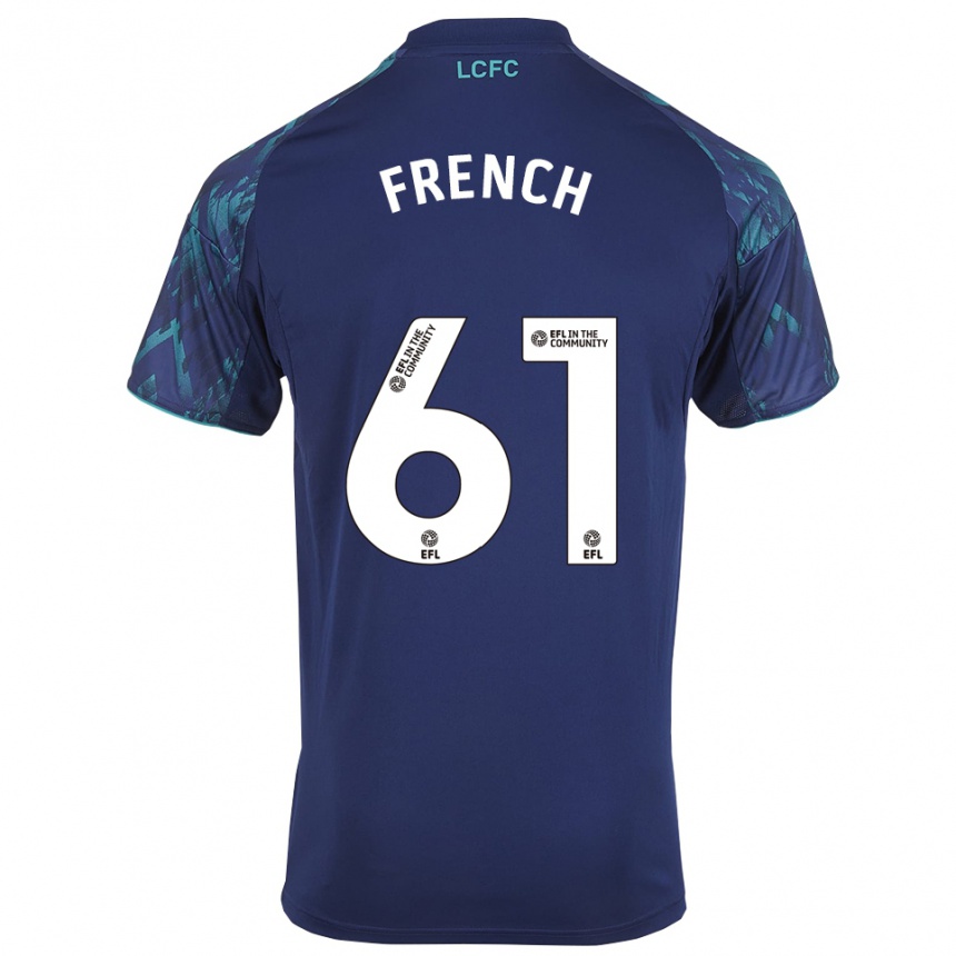 נשים כדורגל הארי פרנץ' #61 כחול נייבי ירוק לבן הרחק ג'רזי 2025/26