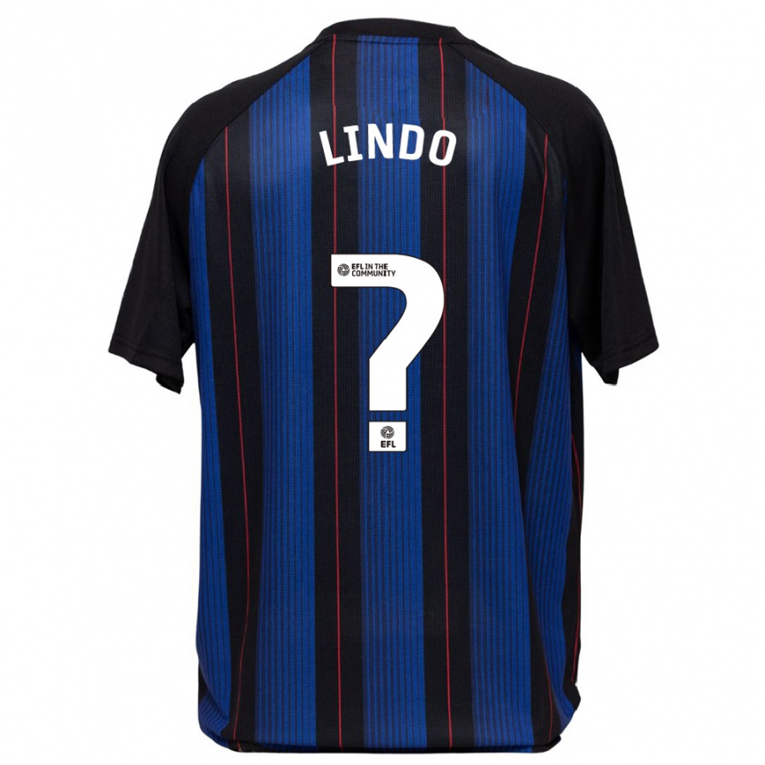 נשים כדורגל אפונסו לינדו #0 כחול שחור הרחק ג'רזי 2025/26