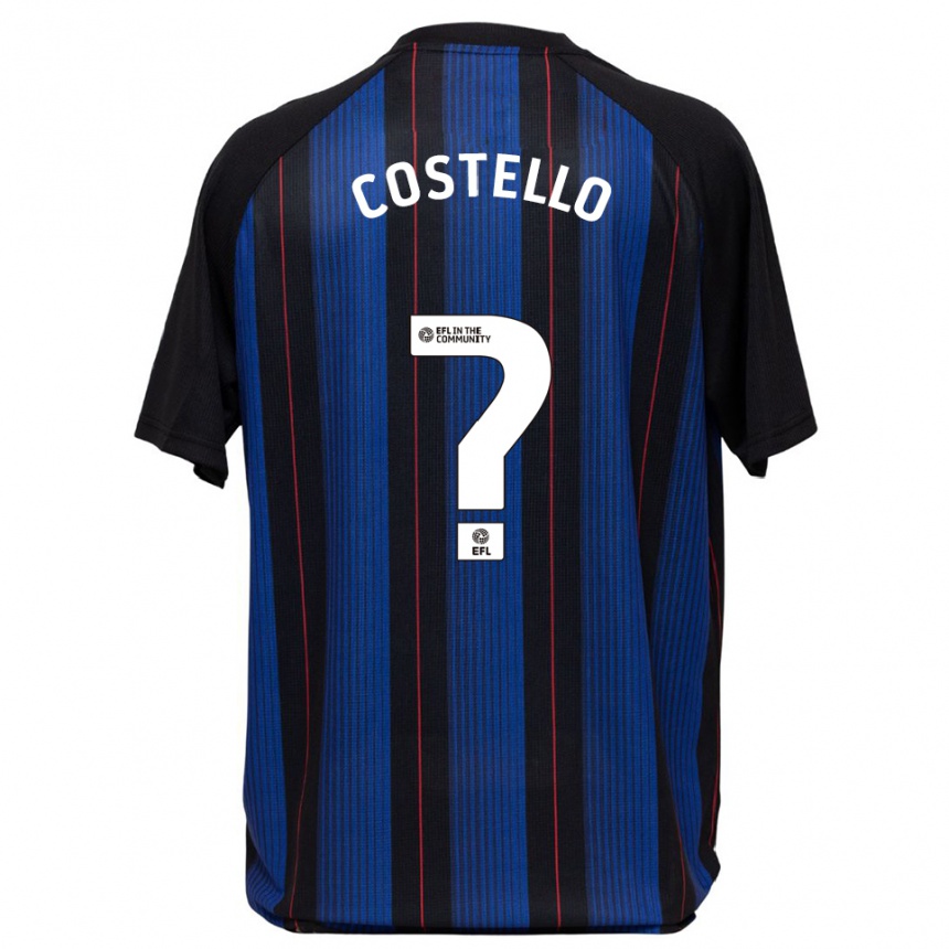 נשים כדורגל ג׳יימס דין קוסטלו #0 כחול שחור הרחק ג'רזי 2025/26