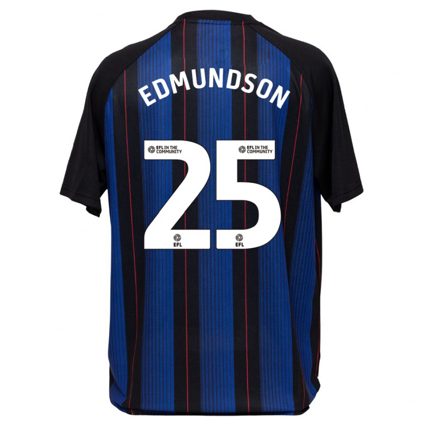 נשים כדורגל ג'ורג' אדמונדסון #25 כחול שחור הרחק ג'רזי 2025/26