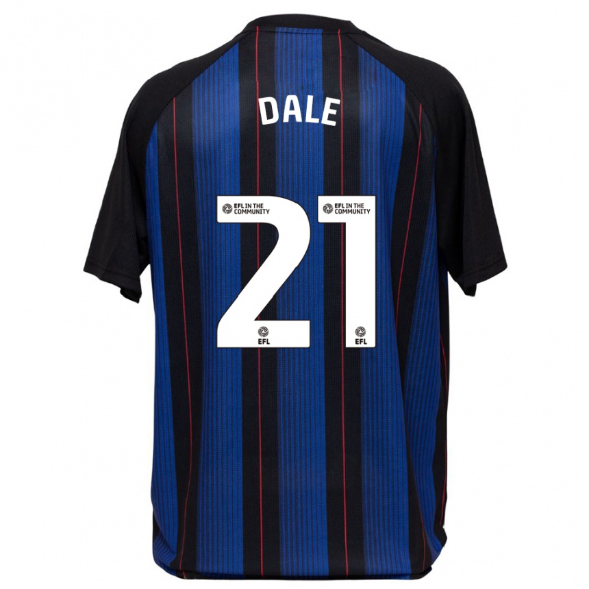נשים כדורגל Faye Dale #21 כחול שחור הרחק ג'רזי 2025/26
