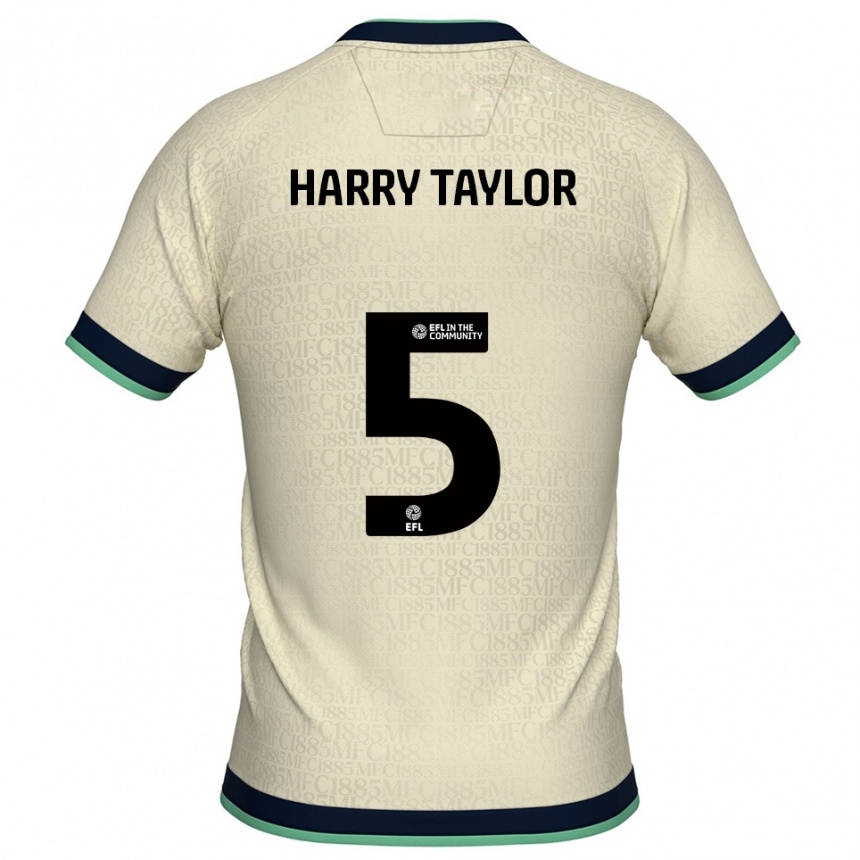 נשים כדורגל Harry Taylor #5 שמפניה כחול נייבי הרחק ג'רזי 2025/26