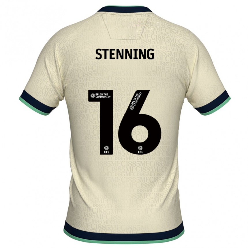 נשים כדורגל Ellie Stenning #16 שמפניה כחול נייבי הרחק ג'רזי 2025/26