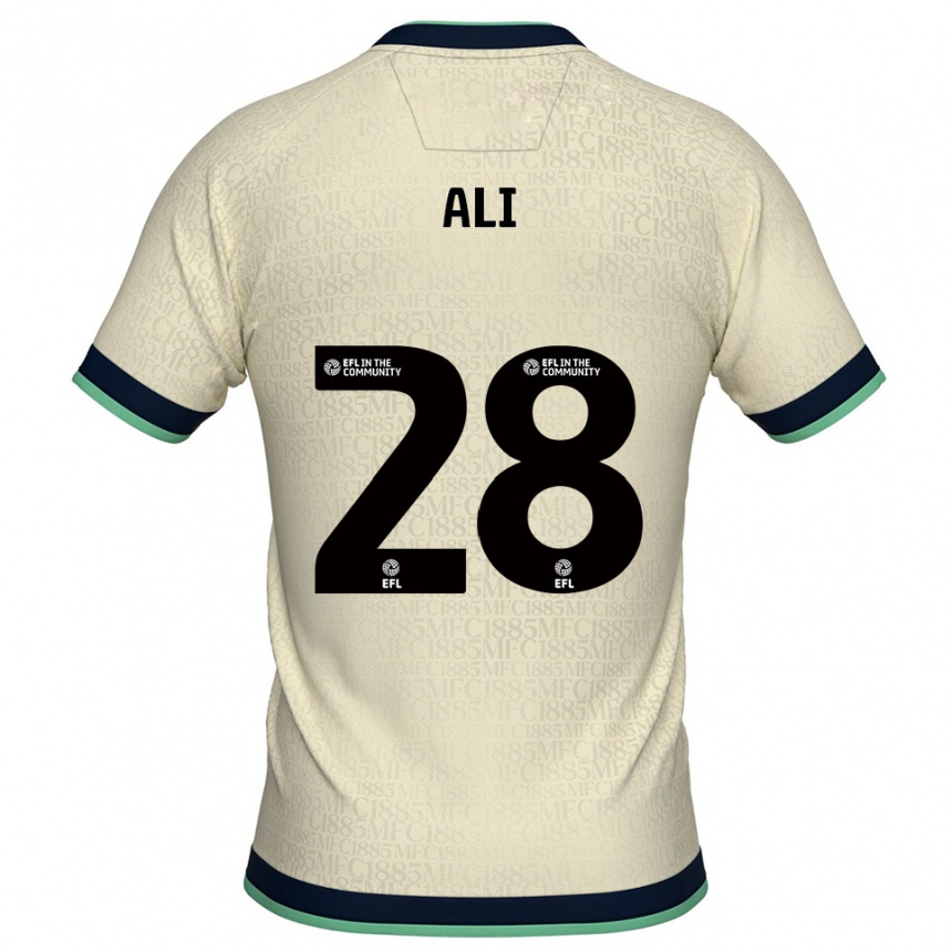 נשים כדורגל Francesca Ali #28 שמפניה כחול נייבי הרחק ג'רזי 2025/26