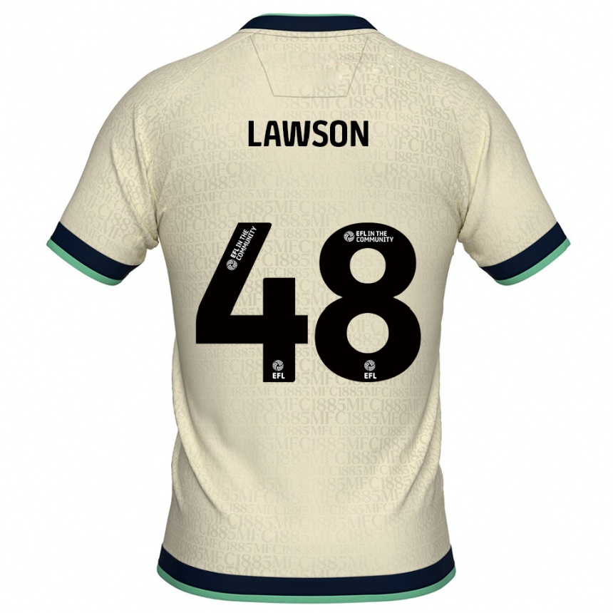 נשים כדורגל Sha'mar Lawson #48 שמפניה כחול נייבי הרחק ג'רזי 2025/26