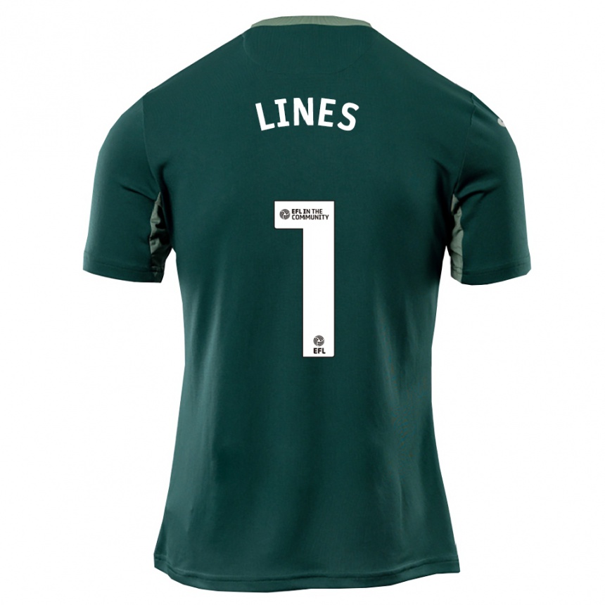 נשים כדורגל לואיס ליינס #1 ירוק לבן סגול הרחק ג'רזי 2025/26