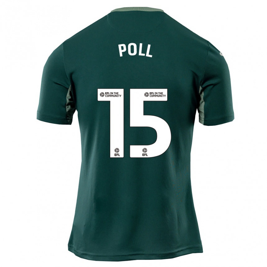 נשים כדורגל Lucas Poll #15 ירוק לבן סגול הרחק ג'רזי 2025/26