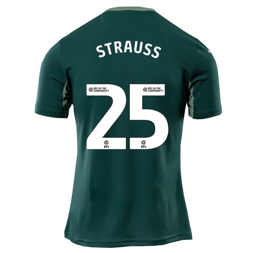 נשים כדורגל Hope Strauss #25 ירוק לבן סגול הרחק ג'רזי 2025/26