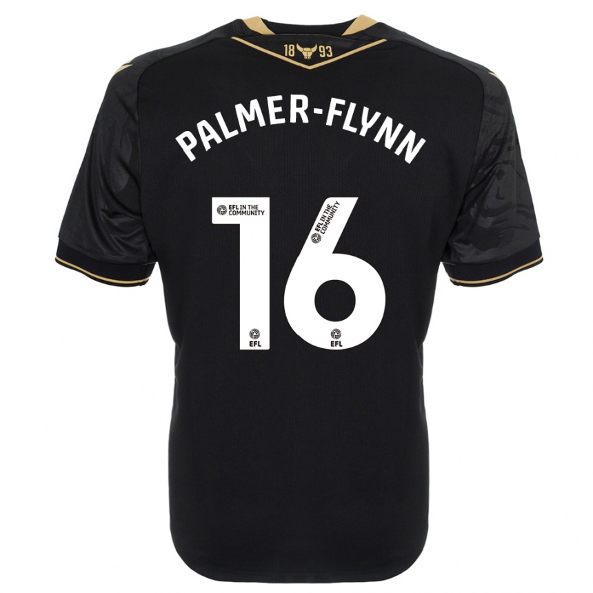 נשים כדורגל קאלום פאלמר-פלין #16 שחור זהב הרחק ג'רזי 2025/26