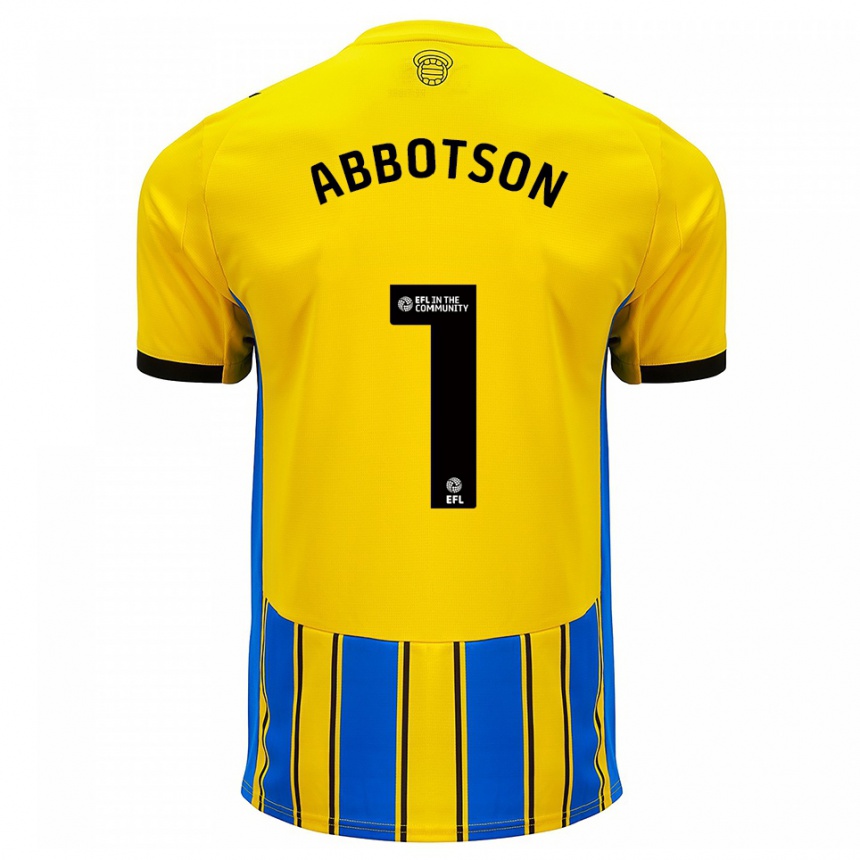 נשים כדורגל אוסקר אבוטסון #1 כחול צהוב הרחק ג'רזי 2025/26