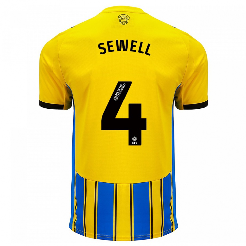 נשים כדורגל ברוגן סיוול #4 כחול צהוב הרחק ג'רזי 2025/26