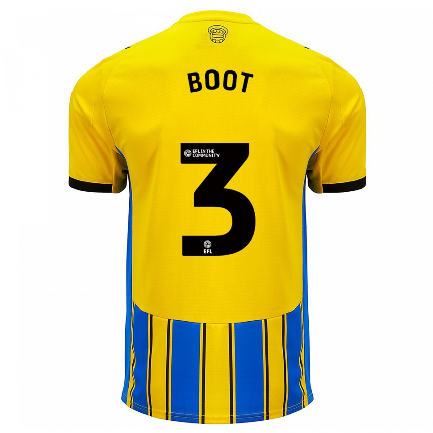 נשים כדורגל נתנאל בוט #3 כחול צהוב הרחק ג'רזי 2025/26