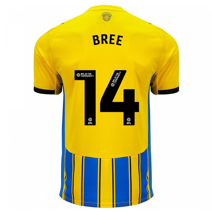 נשים כדורגל ג'יימס ברי #14 כחול צהוב הרחק ג'רזי 2025/26