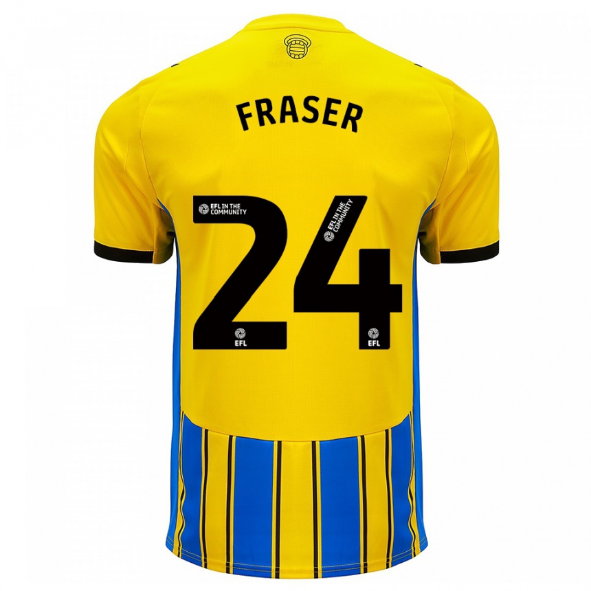 נשים כדורגל ראיין פרייזר #24 כחול צהוב הרחק ג'רזי 2025/26