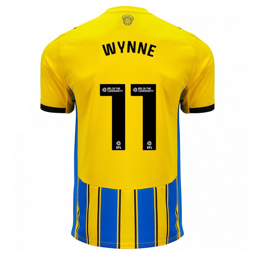 נשים כדורגל מייגן ווין #11 כחול צהוב הרחק ג'רזי 2025/26