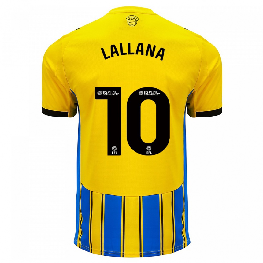 נשים כדורגל אדם ללאנה #10 כחול צהוב הרחק ג'רזי 2025/26