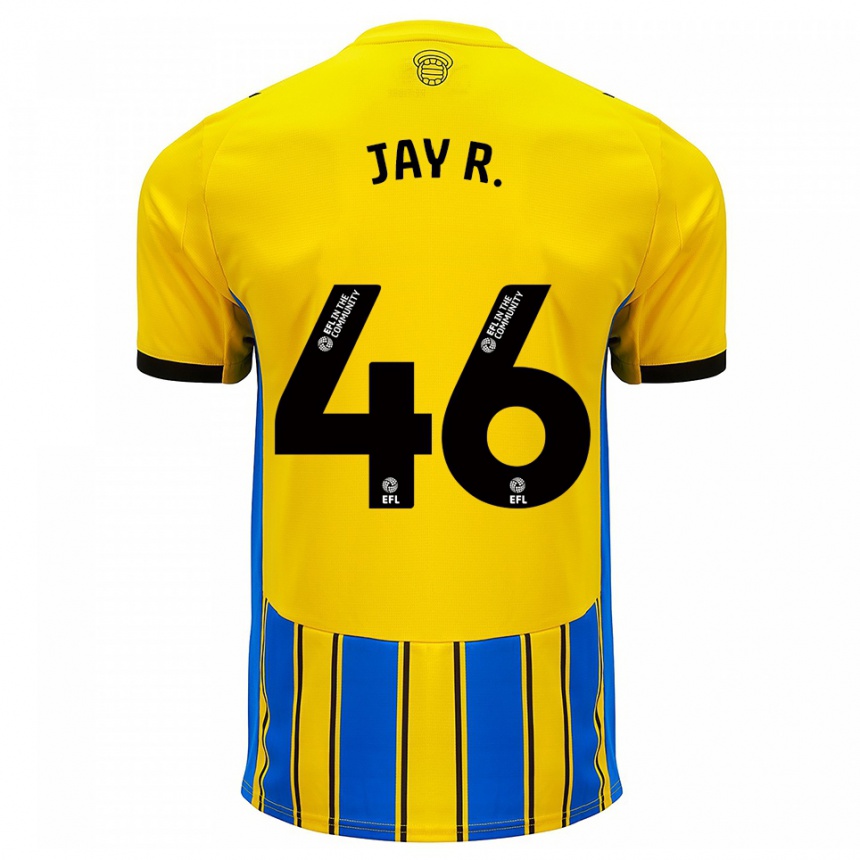 נשים כדורגל ג'יי רובינסון #46 כחול צהוב הרחק ג'רזי 2025/26