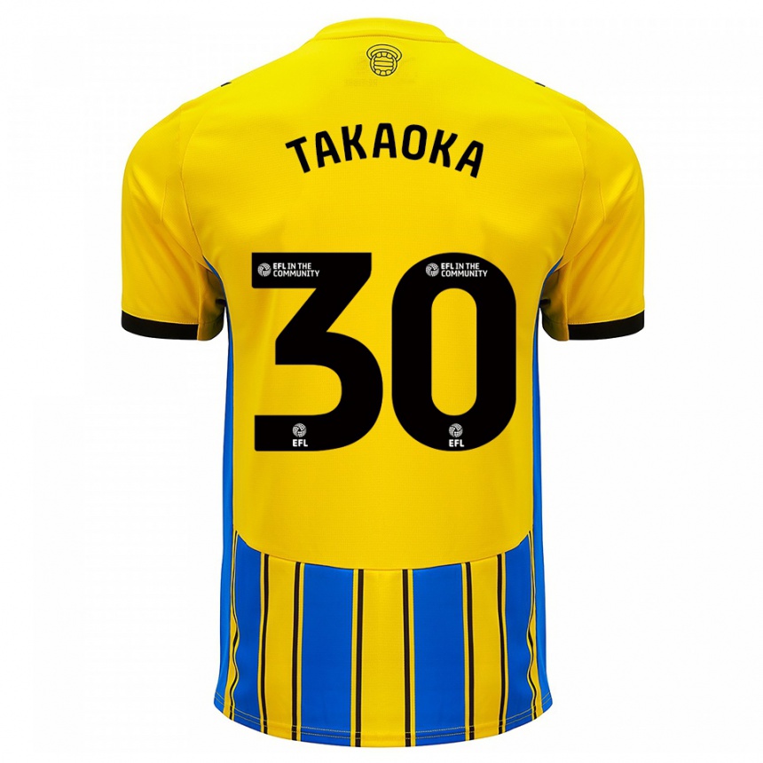 נשים כדורגל רנטו טאקאוקא #30 כחול צהוב הרחק ג'רזי 2025/26