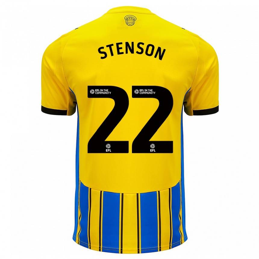 נשים כדורגל פראן סטנסון #22 כחול צהוב הרחק ג'רזי 2025/26