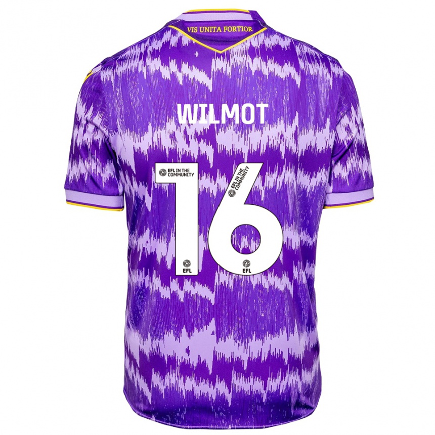 נשים כדורגל בן ווילמוט #16 סגול צהוב הרחק ג'רזי 2025/26