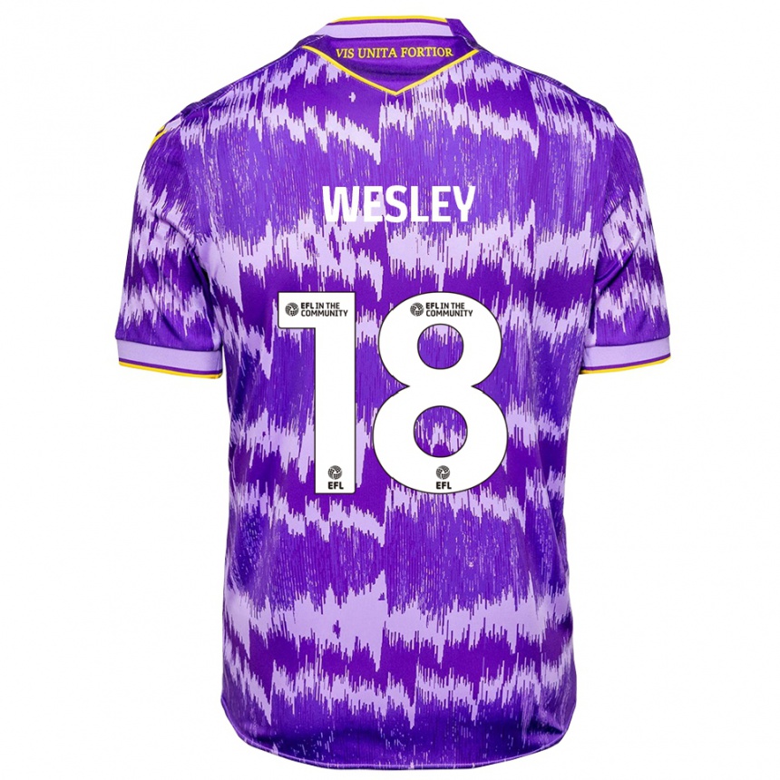 נשים כדורגל וסלי #18 סגול צהוב הרחק ג'רזי 2025/26