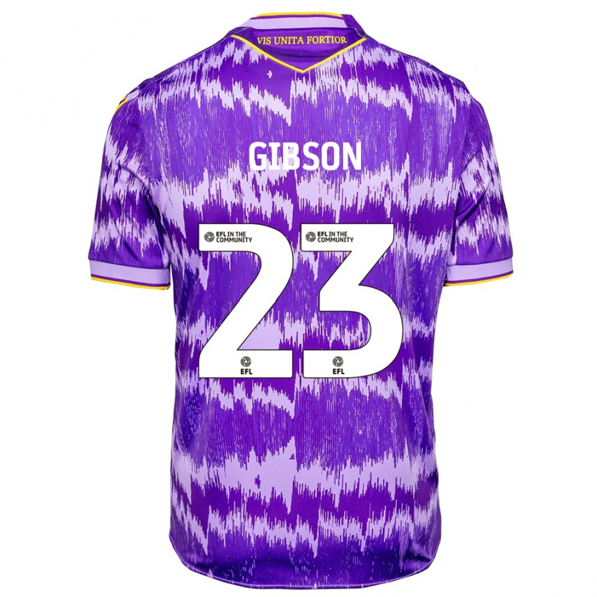 נשים כדורגל בן גיבסון #23 סגול צהוב הרחק ג'רזי 2025/26