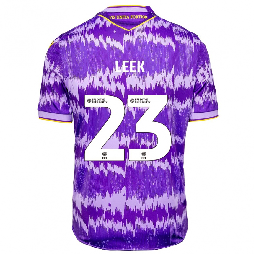 נשים כדורגל אלי ליק #23 סגול צהוב הרחק ג'רזי 2025/26