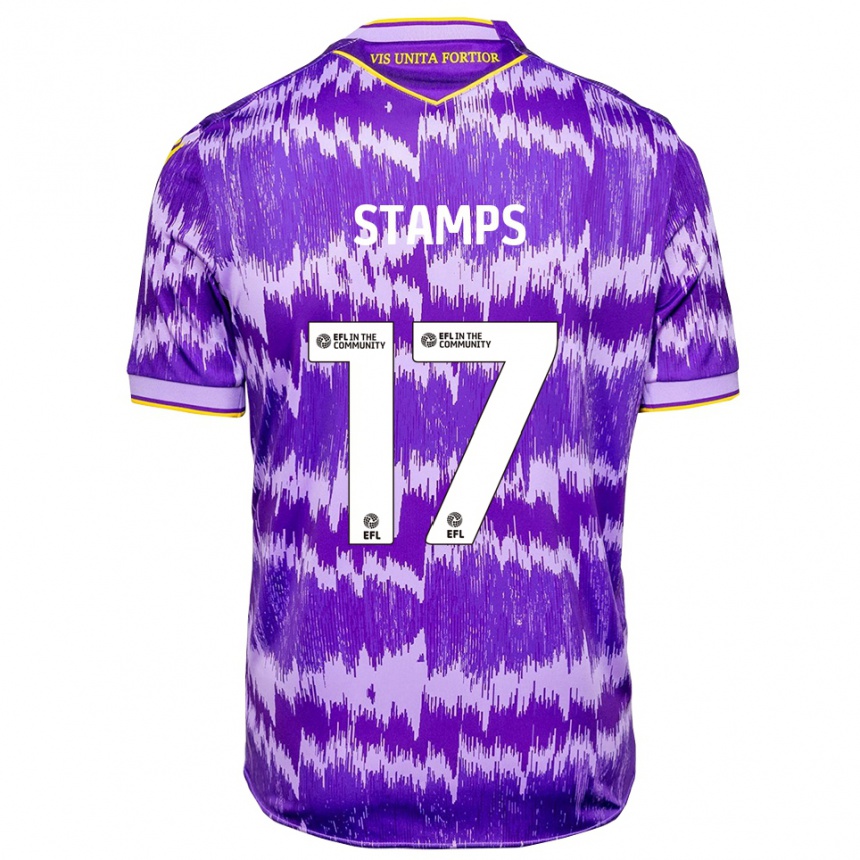 נשים כדורגל שאנון סטאמפס #17 סגול צהוב הרחק ג'רזי 2025/26