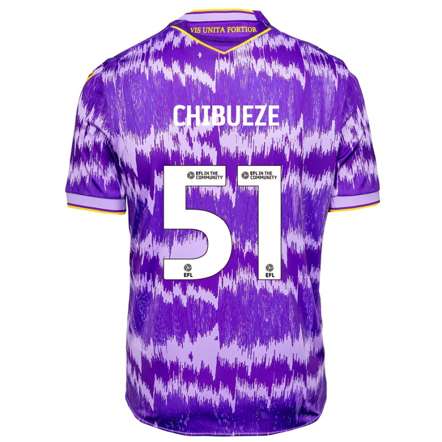 נשים כדורגל Chinonso Chibueze #51 סגול צהוב הרחק ג'רזי 2025/26