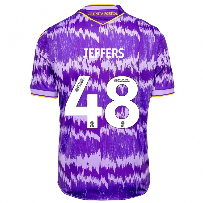 נשים כדורגל קקה ג'פרס #48 סגול צהוב הרחק ג'רזי 2025/26