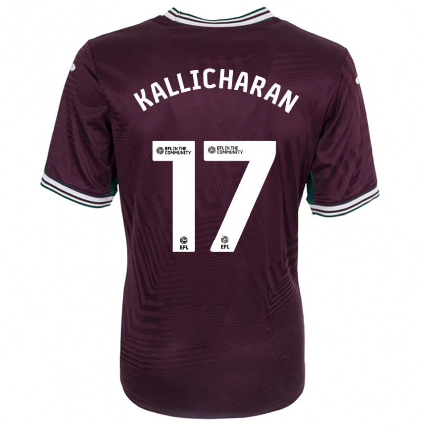 נשים כדורגל ג׳וסאיה קאליצ׳ארן #17 חלודה אדום לבן הרחק ג'רזי 2025/26