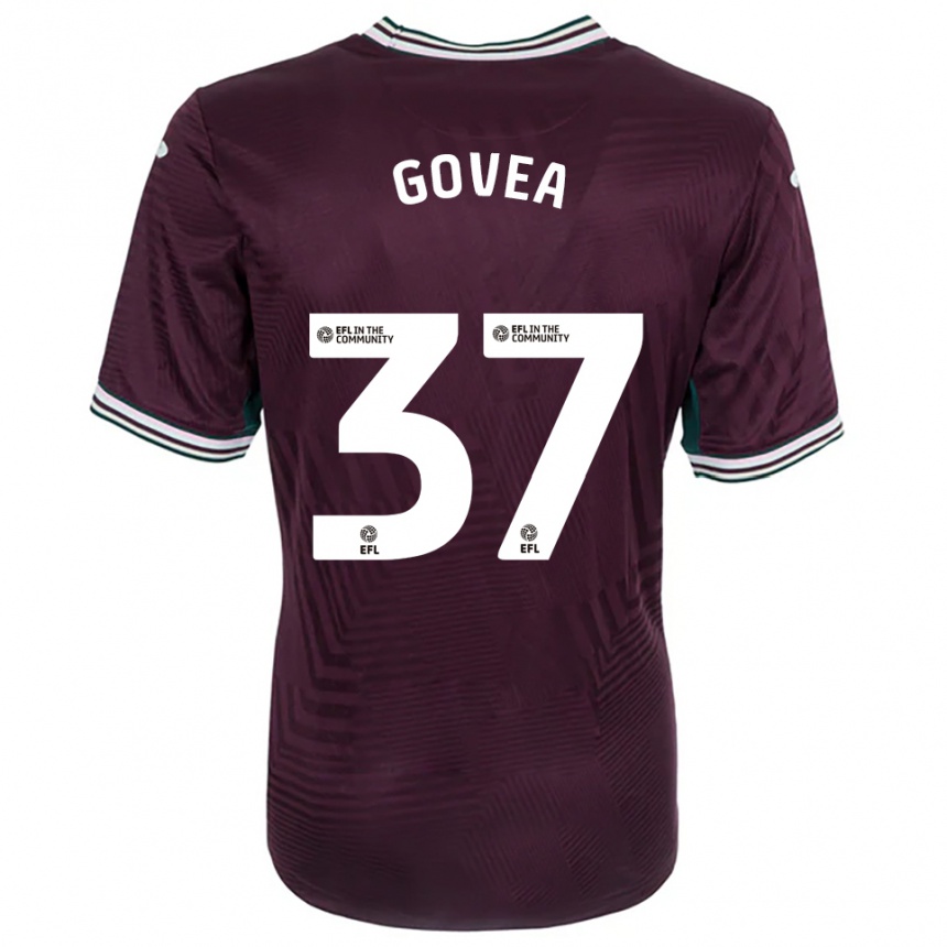 נשים כדורגל דייוויד איימר גובאה מרלין #37 חלודה אדום לבן הרחק ג'רזי 2025/26