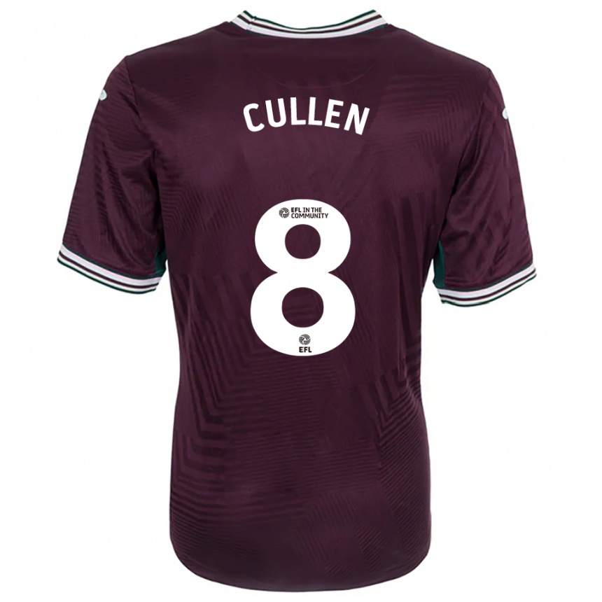 נשים כדורגל Rachel Cullen #8 חלודה אדום לבן הרחק ג'רזי 2025/26