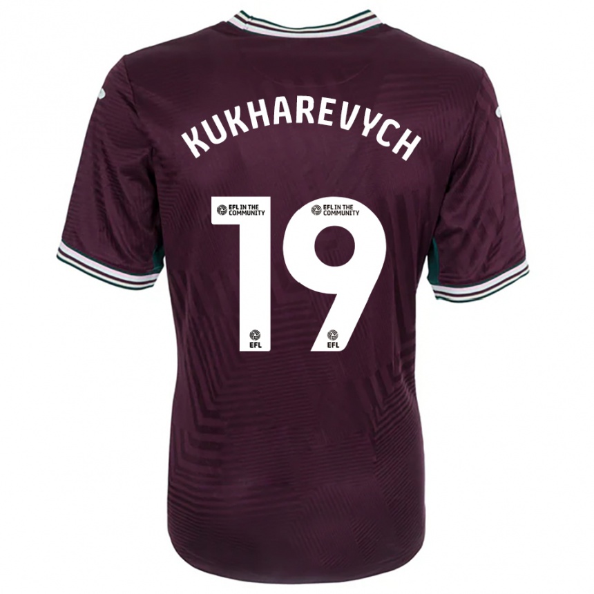 נשים כדורגל מיקולה קוכארביץ' #19 חלודה אדום לבן הרחק ג'רזי 2025/26