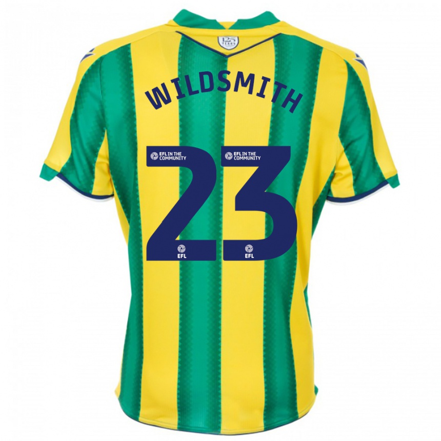 נשים כדורגל ג'ו וילדסמית #23 צהוב ירוק הרחק ג'רזי 2025/26