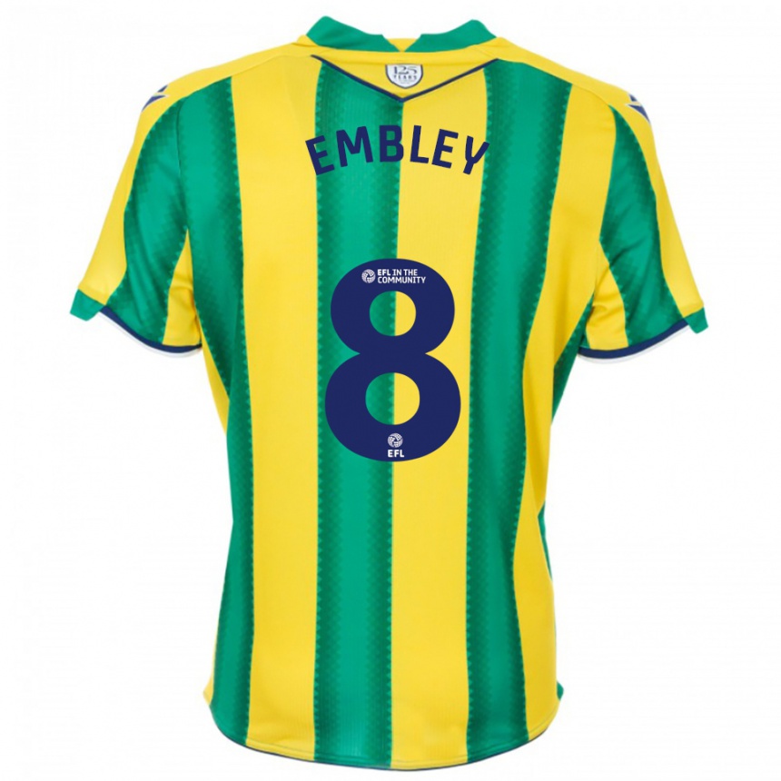 נשים כדורגל רוזי אמבלי #8 צהוב ירוק הרחק ג'רזי 2025/26