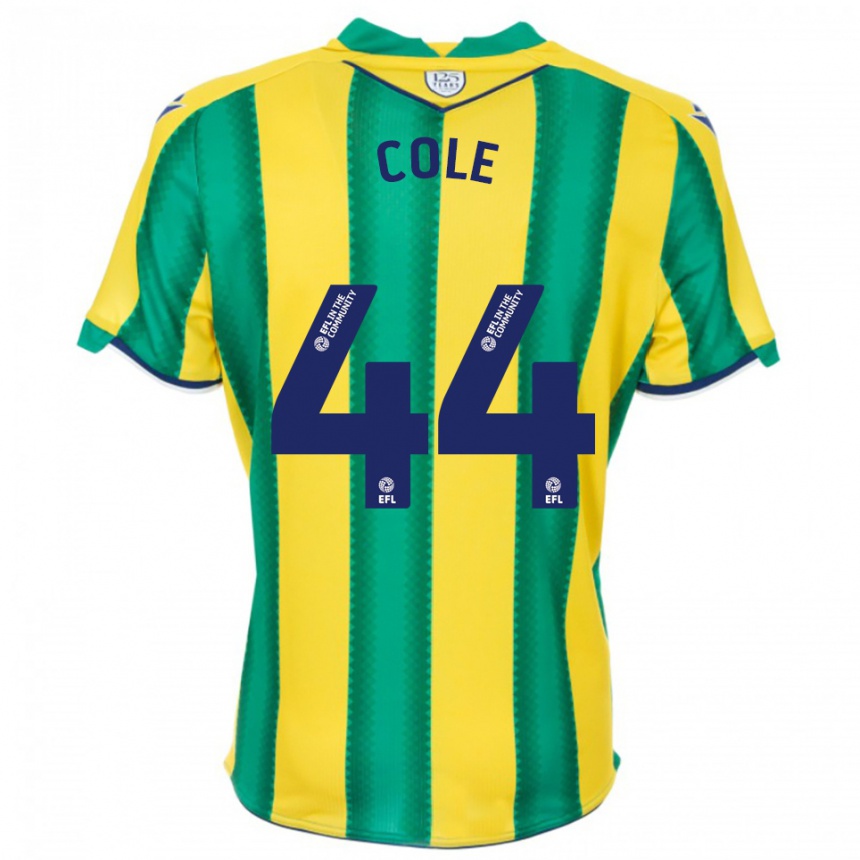 נשים כדורגל דוואנטה קול #44 צהוב ירוק הרחק ג'רזי 2025/26