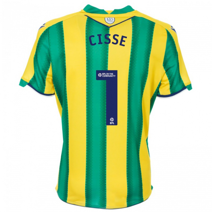 נשים כדורגל בן סיסה #1 צהוב ירוק הרחק ג'רזי 2025/26